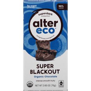 ALTER ECO Chocolate, Organic, Super Blackout