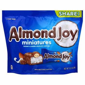 Almond Joy Chocolate Candy Bar, Coconut & Almond, Miniatures, Share Pack