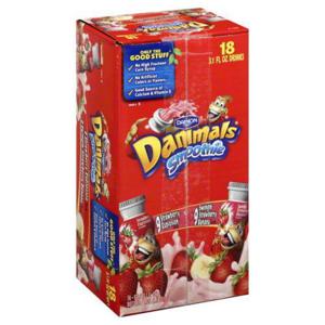 Dannon Smoothies, Strawberry Explosion Flavor, Swingin' Strawberry Banana Flavor