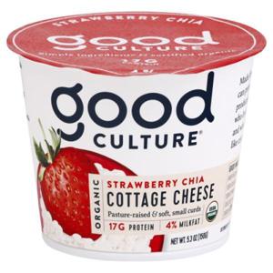 Good Culture Cottage Cheese, Organic, Strawberry Chia