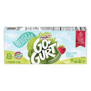 Go-Gurt Yogurt, Lowfat, Strawberry, Tubes