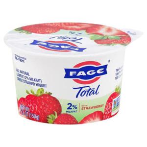 Fage Total Yogurt, Greek, Lowfat, Strained, with Strawberry