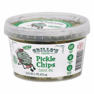 Grillo's Fresh Pickle Chips, Classic Dill