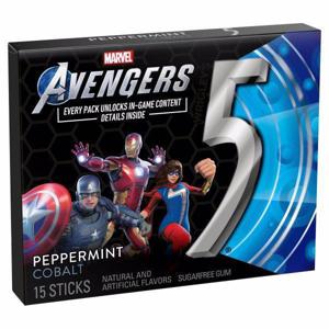 5 Gum, Sugarfree, Peppermint Cobalt, Avengers