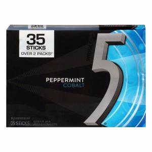 5 Gum, Sugar Free, Peppermint Cobalt