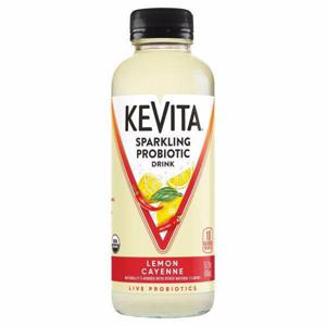 KeVita Sparkling Probiotic Drink Flavored Beverages Chilled, Lemon Cayenne