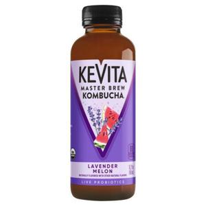 KEVITA Master Brew Kombucha Flavored Beverages Chilled, Lavender Melon