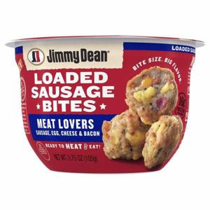 Jimmy Dean FC Loaded Sausage Bites, Meat Lovers, Sausage, Egg, Cheese and Bacon