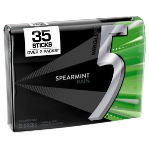 5 Gum Spearmint Rain Sugarfree Gum Stick