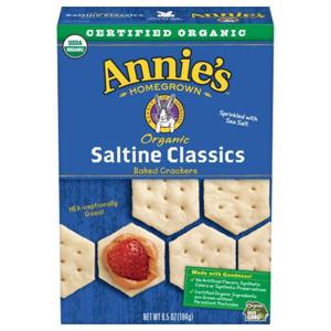 Annies Baked Crackers, Organic, Saltine Classics