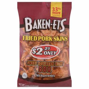 Baken-Ets Fried Pork Skins, Sweet Southern Heat BBQ