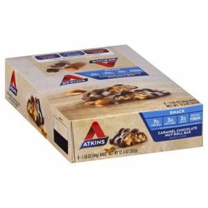 Atkins Snack Bar, Caramel Chocolate Nut Roll