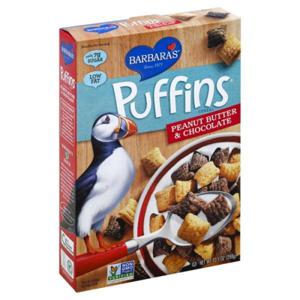 Barbara's Puffins Cereal, Peanut Butter & Chocolate