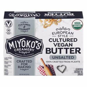 Miyoko's Creamery Vegan Butter, European Style, Unsalted, Cultured