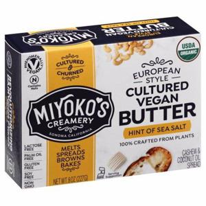 Miyoko's Creamery Butter, Cultured Vegan, Hint of Sea Salt, European Style