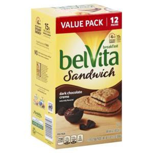 BelVita Breakfast Sandwich, Dark Chocolate Creme, Value Pack