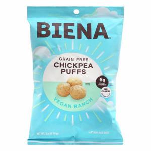 Biena Chickepea Puffs, Grain Free, Vegan Ranch