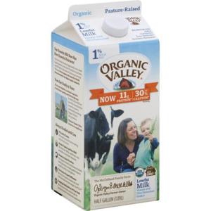 ORGANIC VALLEY Milk, Lowfat, 1% Milkfat