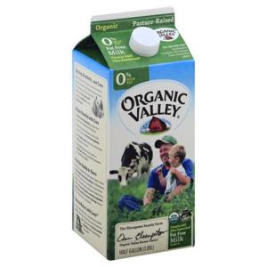 ORGANIC VALLEY Milk, Fat Free, 0% Milk Fat