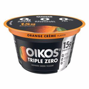 Oikos Triple Zero Yogurt, Nonfat, Orange Creme, Blended Greek