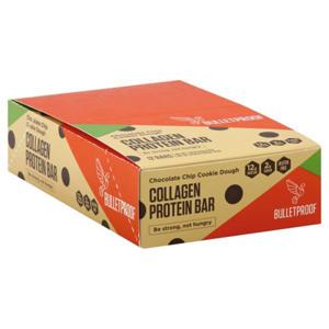 BULLETPROOF Protein Bar, Collagen, Chocolate Chip Cookie Dough