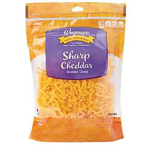 Wegmans Sharp Cheddar Shredded Cheese