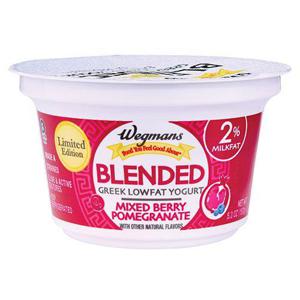 Wegmans Mixed Berry Pomegranate Blended Lowfat Greek Yogurt