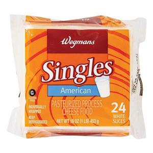 Wegmans Cheese, Singles, American White