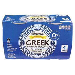 Wegmans Blueberry Greek Nonfat  Yogurt