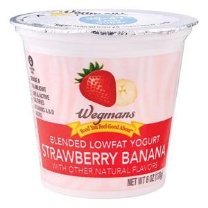 Wegmans Blended Lowfat Yogurt, Strawberry Banana