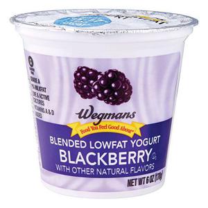 Wegmans Blended Lowfat Yogurt, Blackberry