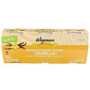 Wegmans Blended Lowfat Vanilla Yogurt, Snack Pack