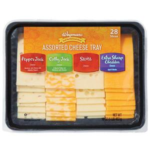 Wegmans Assorted Cheese Tray, 28 Slices