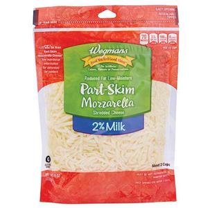 Wegmans 2% Milk Low-Moisture Part-Skim Shredded Mozzarella Cheese