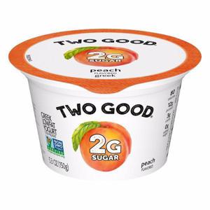 Two Good Yogurt, Greek, Lowfat, Peach Flavored