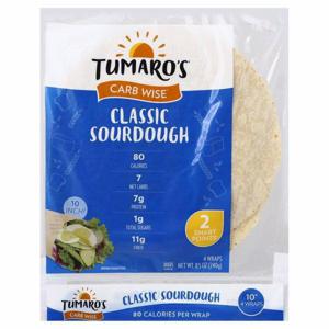 Tumaro's Carb Wise Wraps, Classic Sourdough