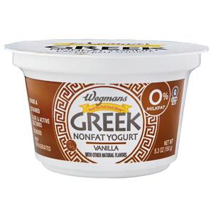 Wegmans Greek Nonfat Yogurt, Vanilla