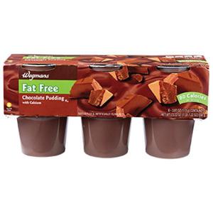 Wegmans Fat Free Chocolate Pudding with Calcium