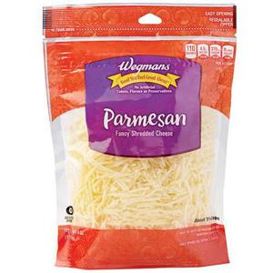 Wegmans Fancy Shredded Parmesan Cheese