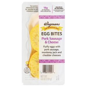 Wegmans Egg Bites, Pork Sausage & Cheese