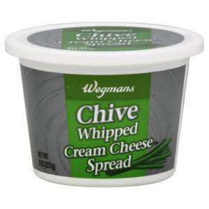 Wegmans Cream Cheese Spread, Chive, Whipped