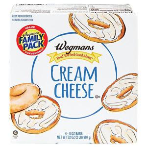 Wegmans Cream Cheese, Bar, Original, FAMILY PACK