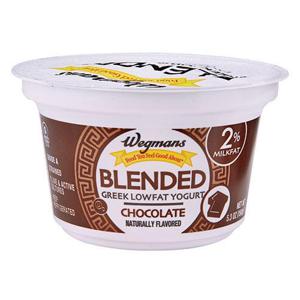 Wegmans Chocolate Blended Lowfat Greek Yogurt