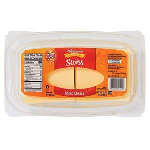 Wegmans Cheese, Swiss, Sliced, FAMILY PACK