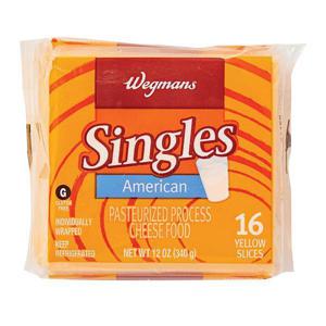 Wegmans Cheese, Singles, American Yellow