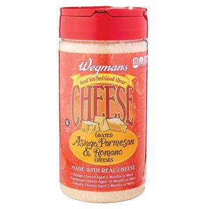 Wegmans Cheese, Grated, Asiago Blend