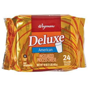 Wegmans Cheese, Deluxe, American, Yellow