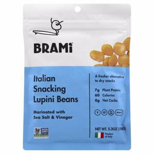 Brami Lupini Beans, Italian Snacking, Sea Salt & Vinegar