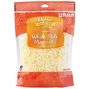 Wegmans Low-Moisture Whole Milk Mozzarella Shredded Cheese