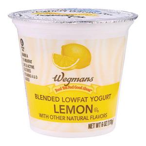 Wegmans Lowfat Blended Yogurt, Lemon